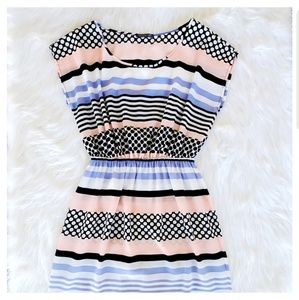 Soprano Striped Polka Dot Dress